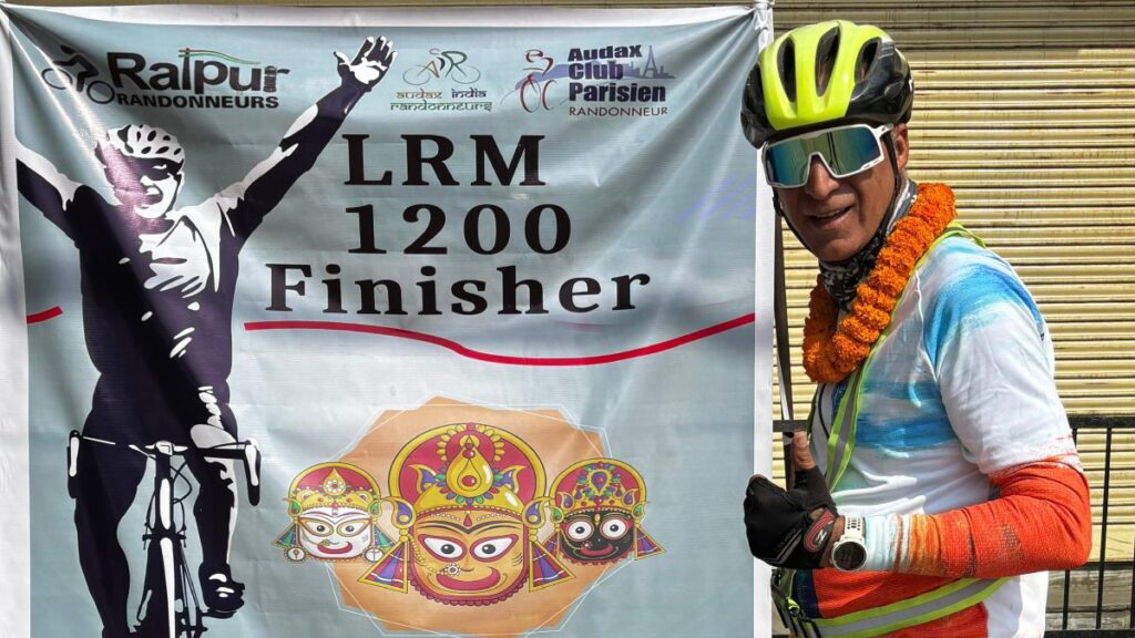 रायपुर के सुरेश दुआ ने LRM 1200 साइकिलिंग इवेंट 79 घंटे से कम समय में किया पूरा