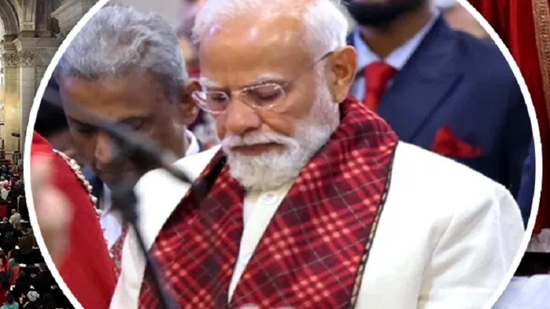 क्रिसमस पर पीएम मोदी ने दिल्ली के कैथेड्रल चर्च में प्रार्थना सभा में लिया हिस्सा
