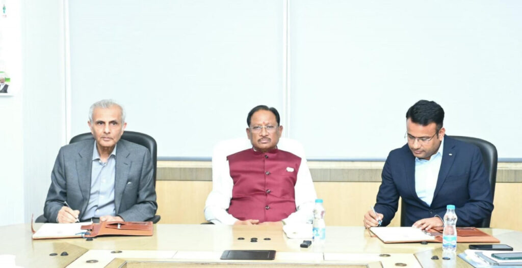 नवा रायपुर में बनेगा 300 बिस्तरों का बॉम्बे हॉस्पिटल, सीएम साय ने 15 एकड़ भूमि के लीज एग्रीमेंट पर किए हस्ताक्षर