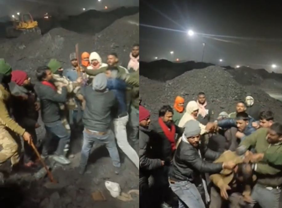 गेवरा खदान में दो गुटों के बीच हिंसक झड़प, कर्मचारियों में दहशत, वीडियो वायरल